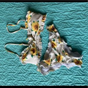 Shein sunflower swimsuit